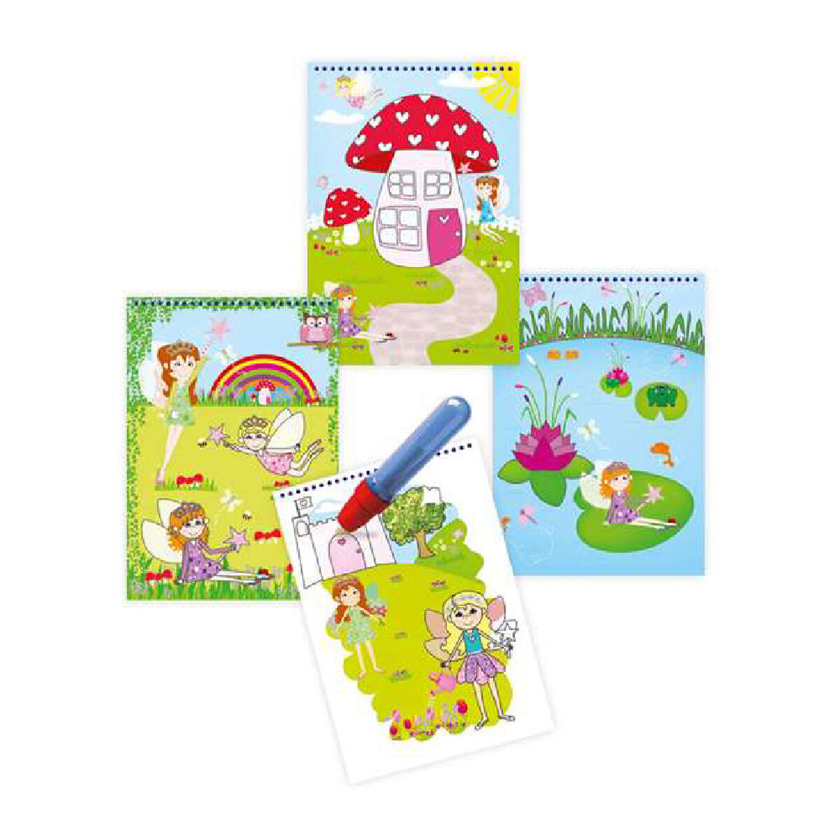 Bloco com Desenhos para Colorir Water Magic Diset A3079H